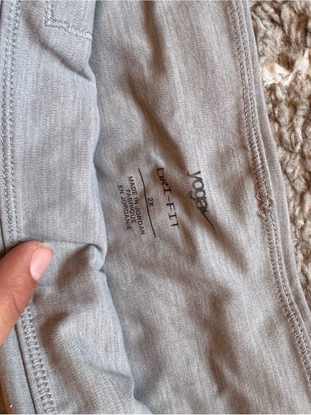 Nike Yoga Biker Shorts, Gray